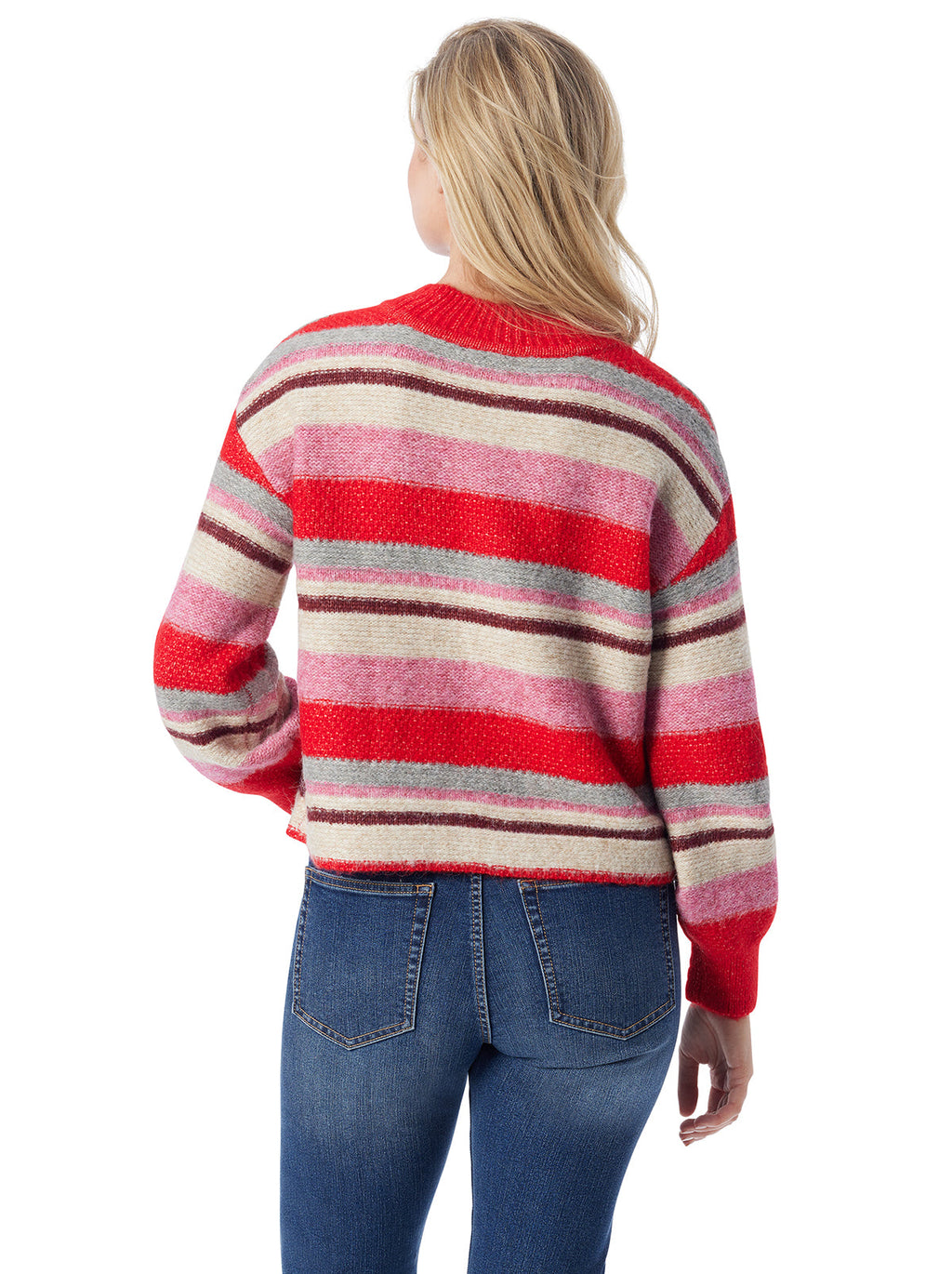 Portia Sweater in Goji Berry Stripe