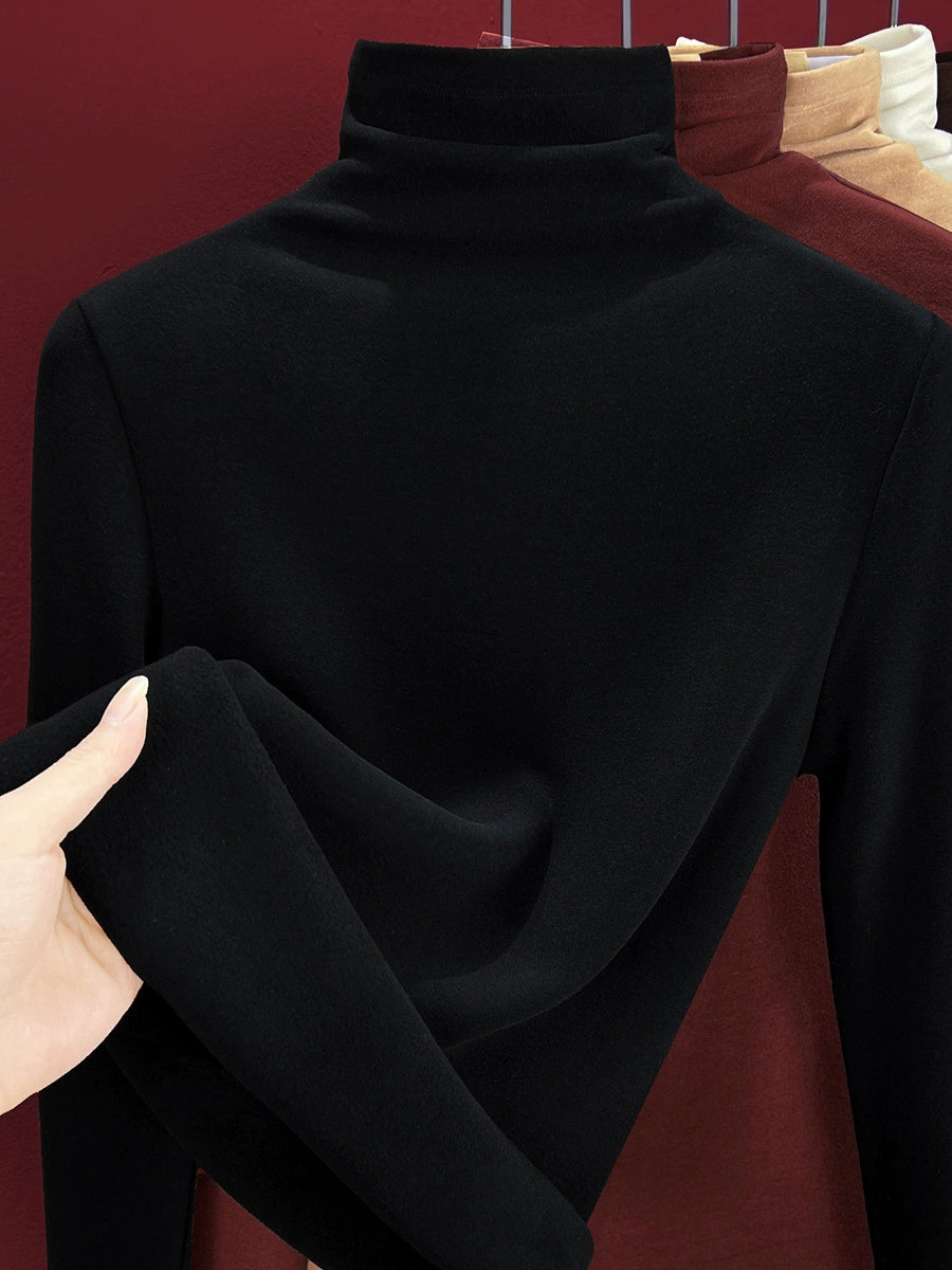 Women Autumn Casual Knitted Turtleneck Sweater