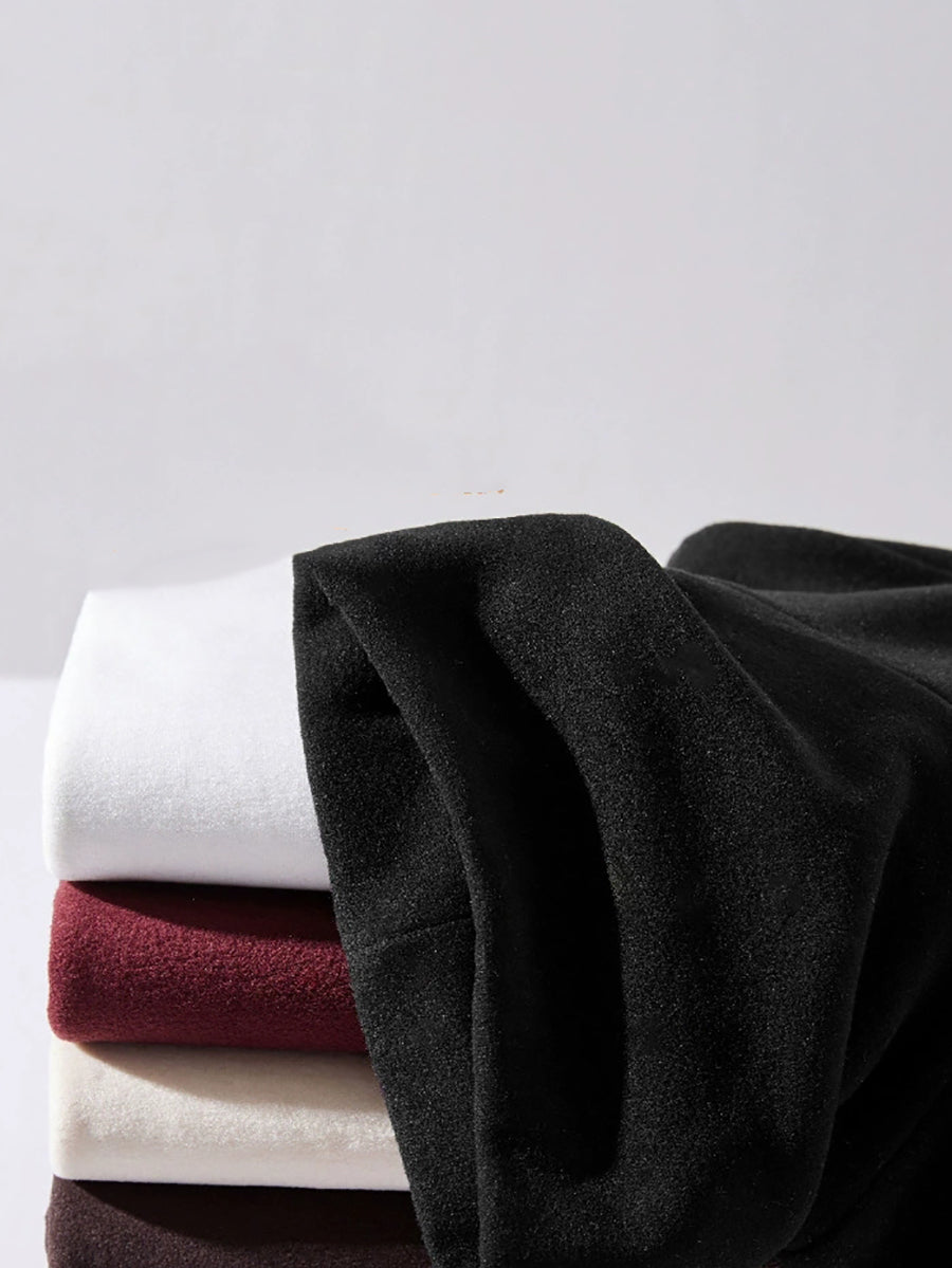 Women Autumn Pure Color Warm Turtleneck Sweater