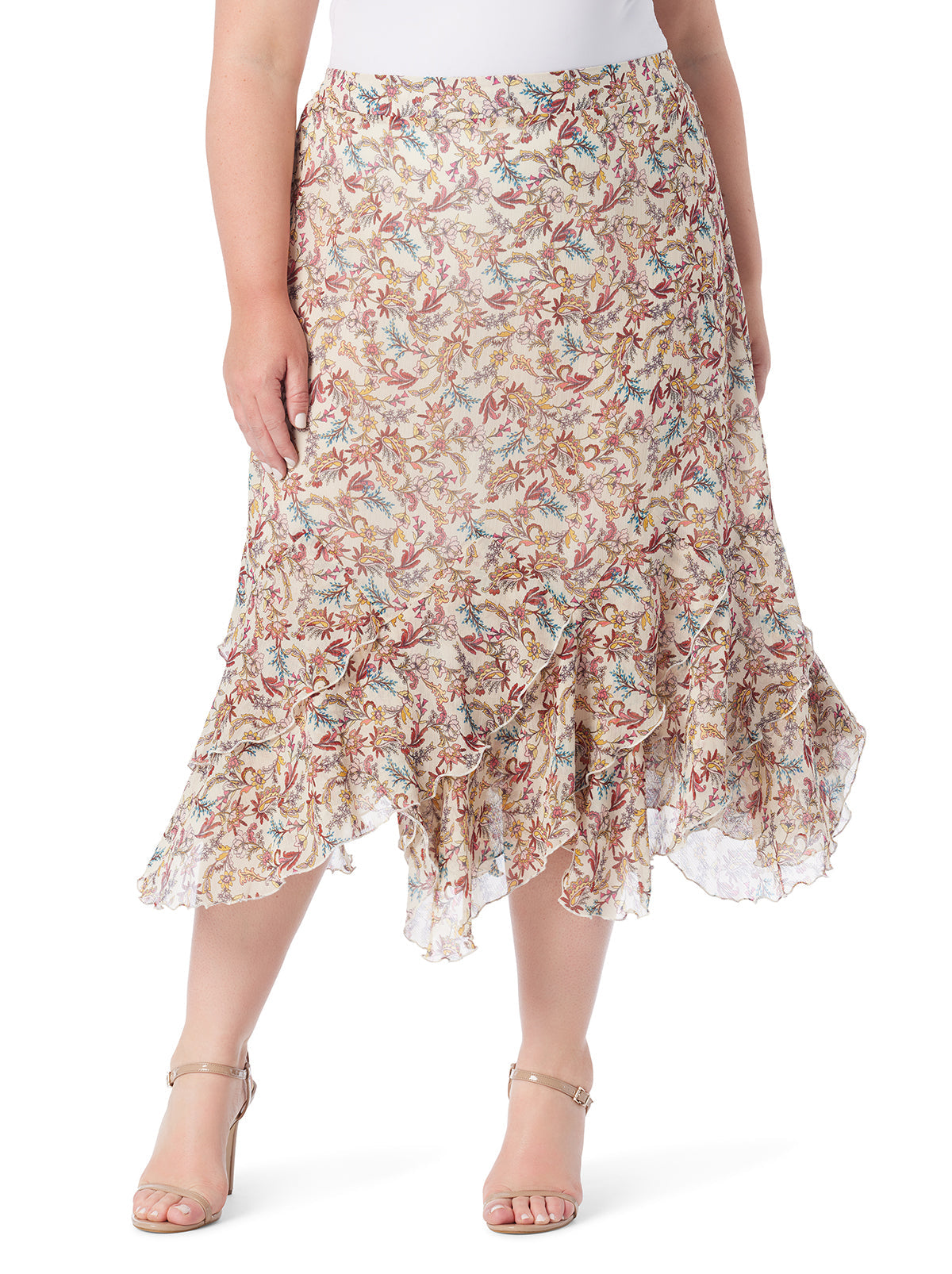 Erie Skirt in Cartoon Florals