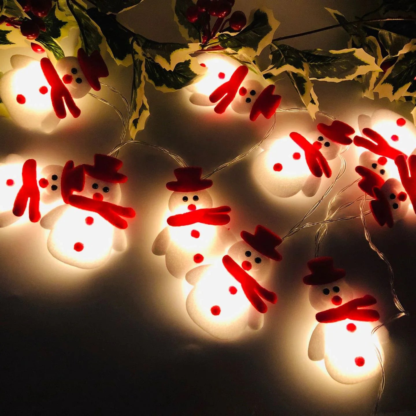 10LED Snowman String Lights Christmas Tree Home Decor Garland Ornaments Navidad Natal Xmas New Year