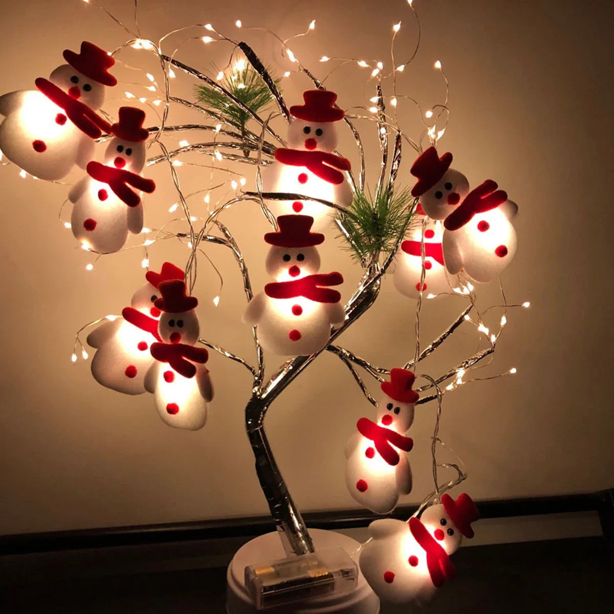 10LED Snowman String Lights Christmas Tree Home Decor Garland Ornaments Navidad Natal Xmas New Year