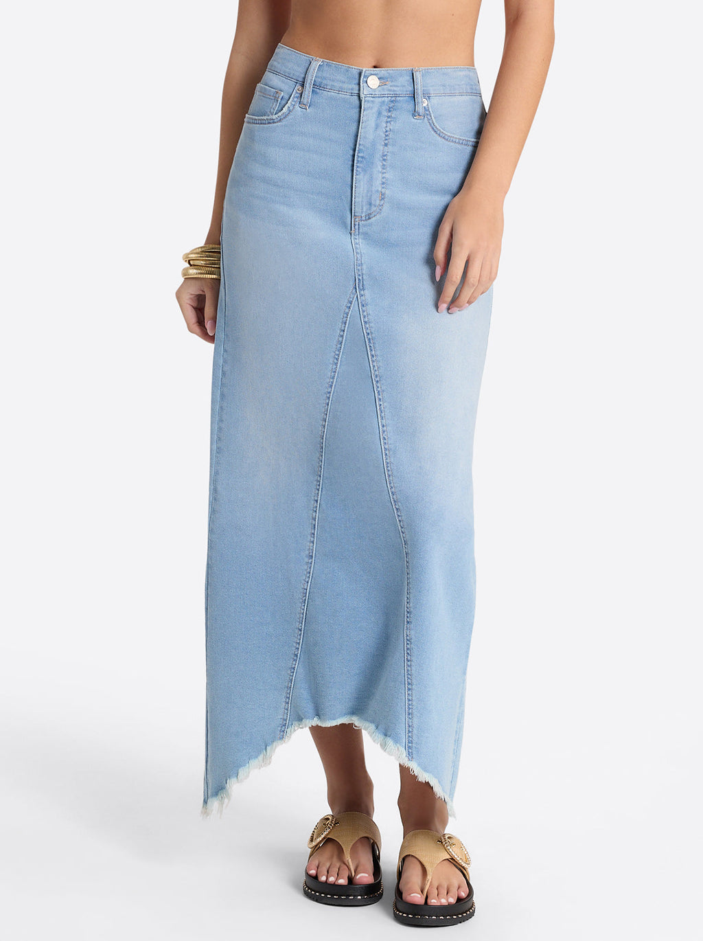 Della Maxi Skirt in Mystic Breeze