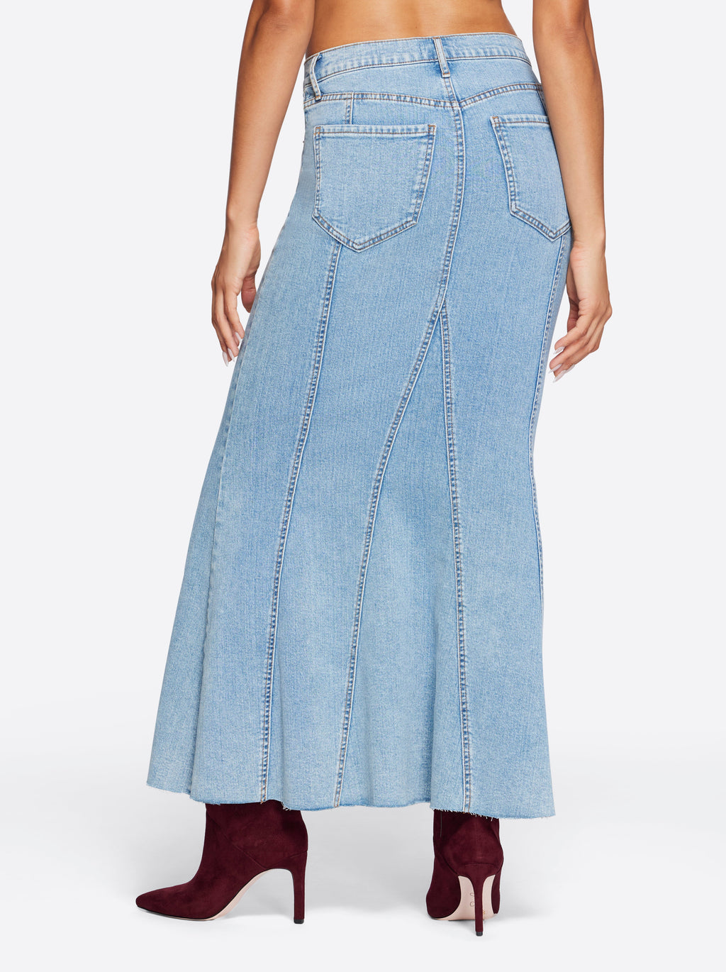 Denim Skirt in Open Book