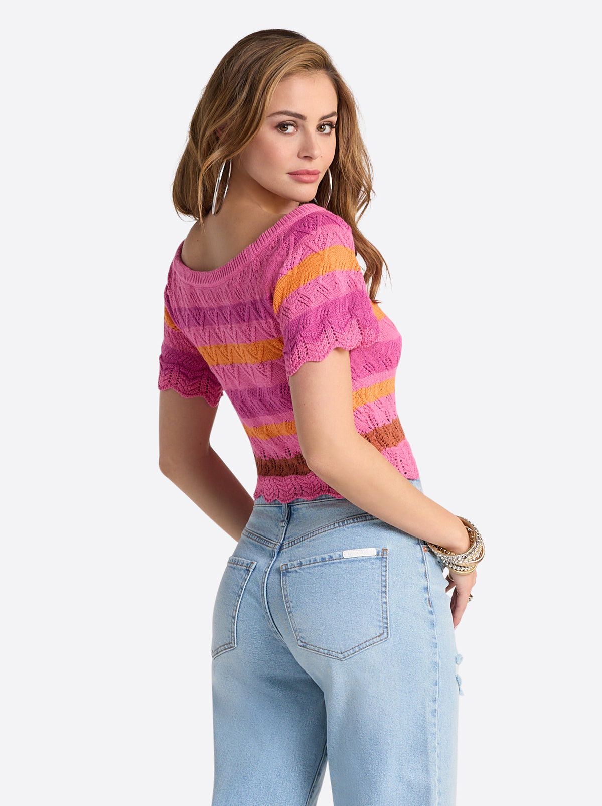 Edlyn Sweater in Rosebloom Combo