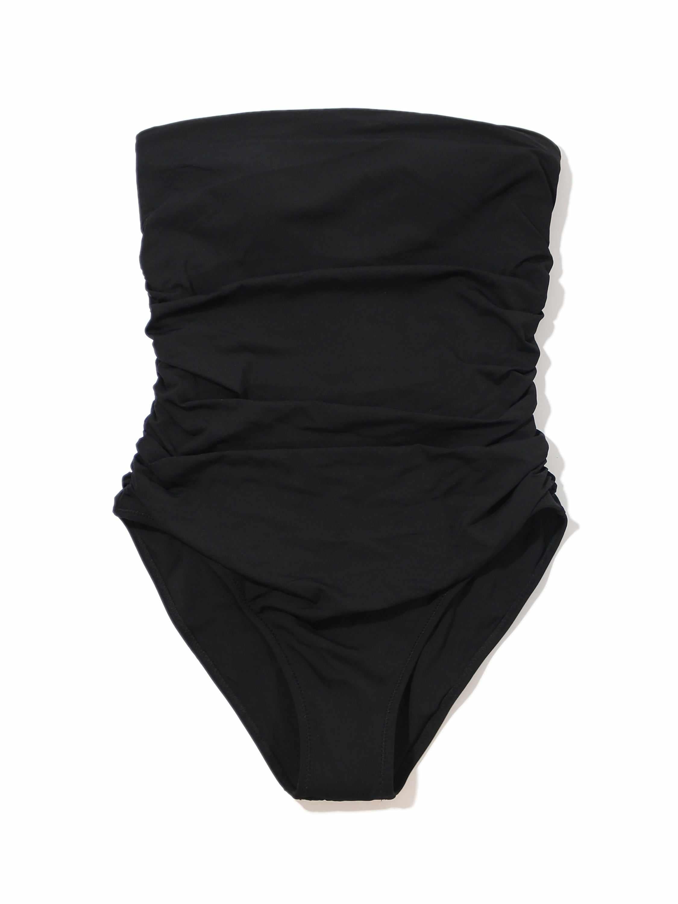 Bandeau One Piece Swimsuit Black