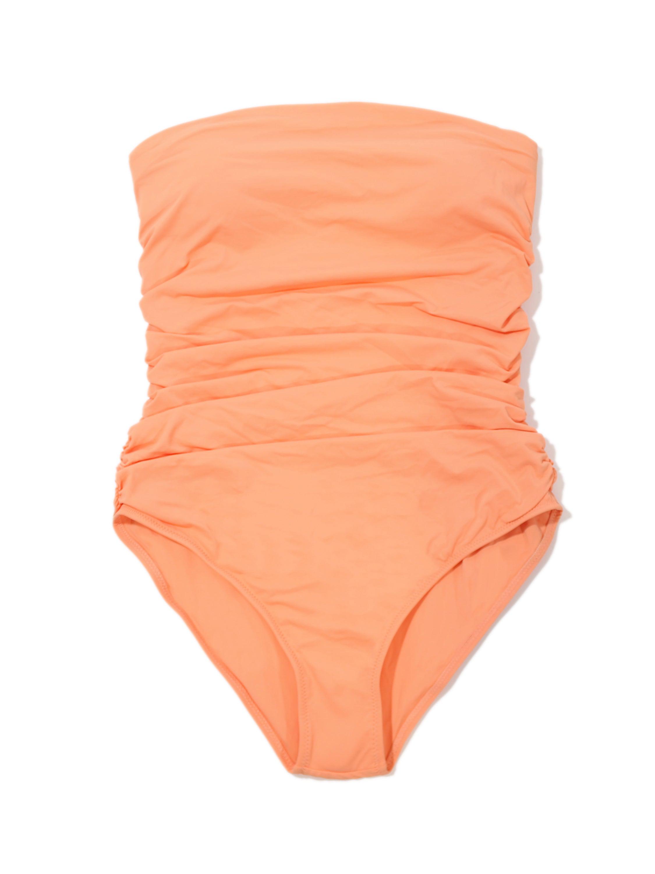 Bandeau One Piece Swimsuit Florence Orange  Black Friday Sale