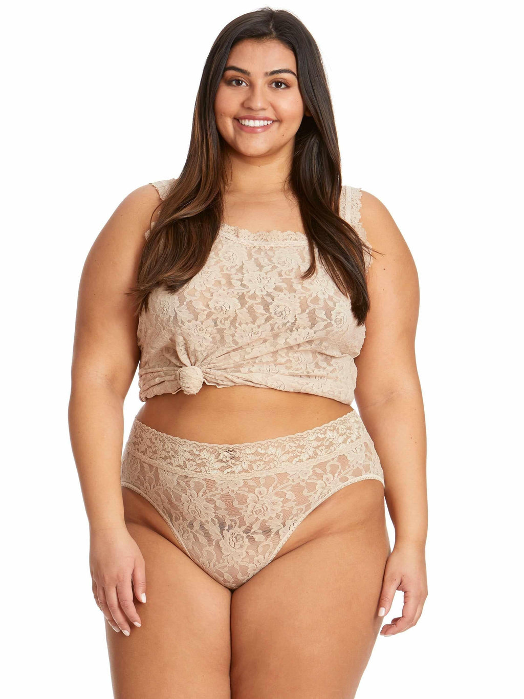 Plus Size Signature Lace® French Brief Chai  Black Friday Sale
