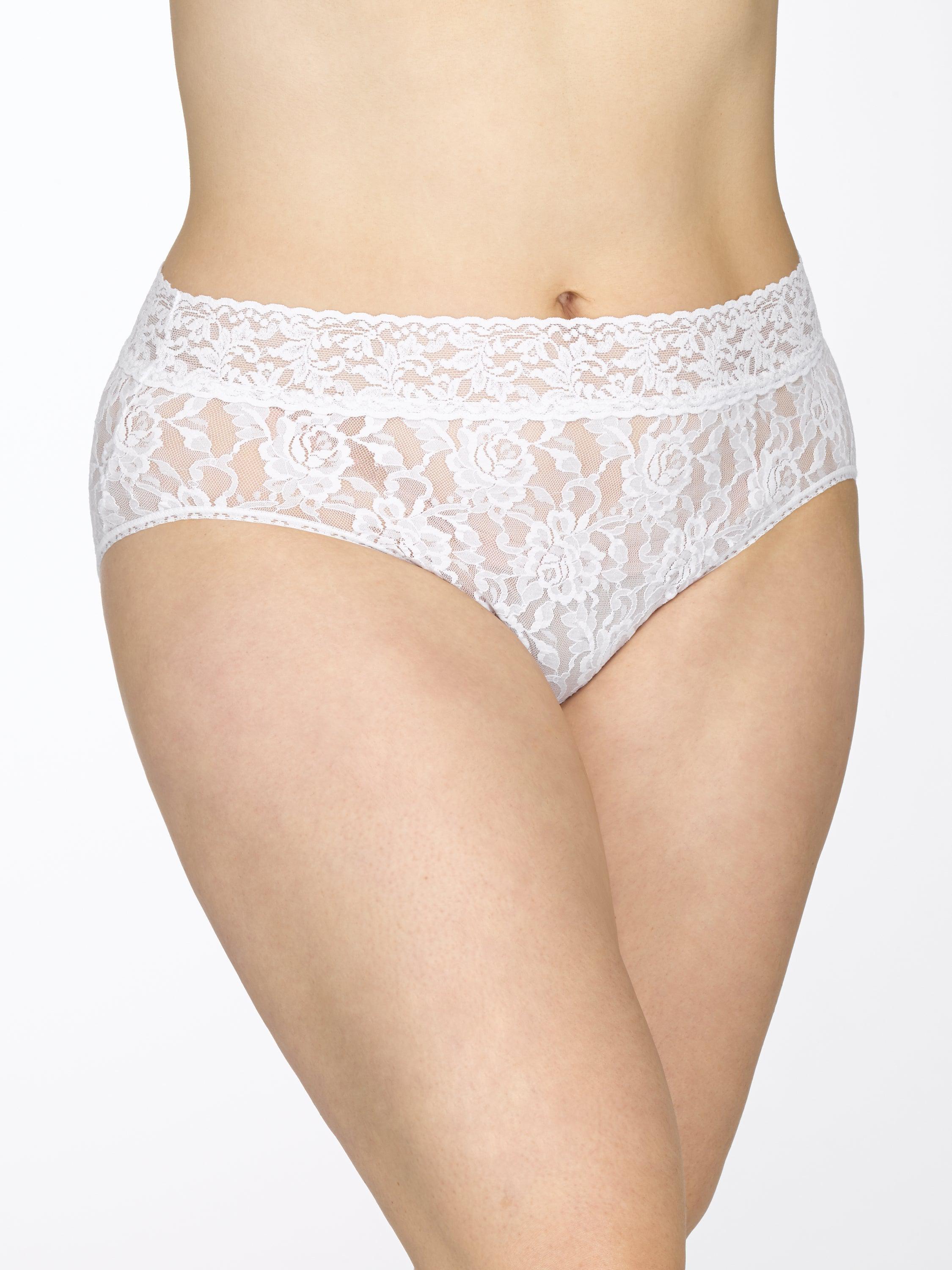 Plus Size Signature Lace® French Brief White  Black Friday Sale