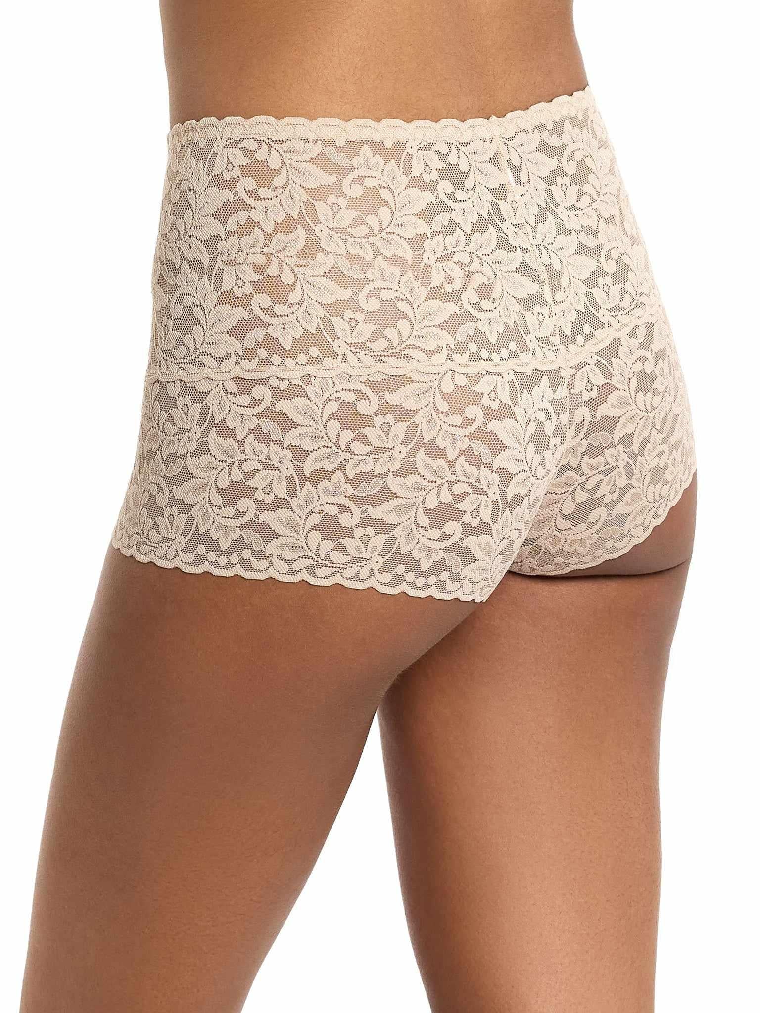 Retro Lace Hot Pant Chai