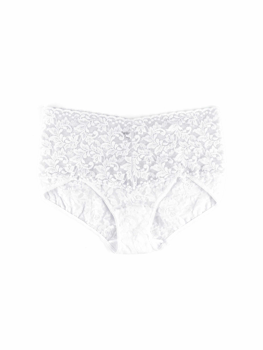Retro Lace V-Kini White