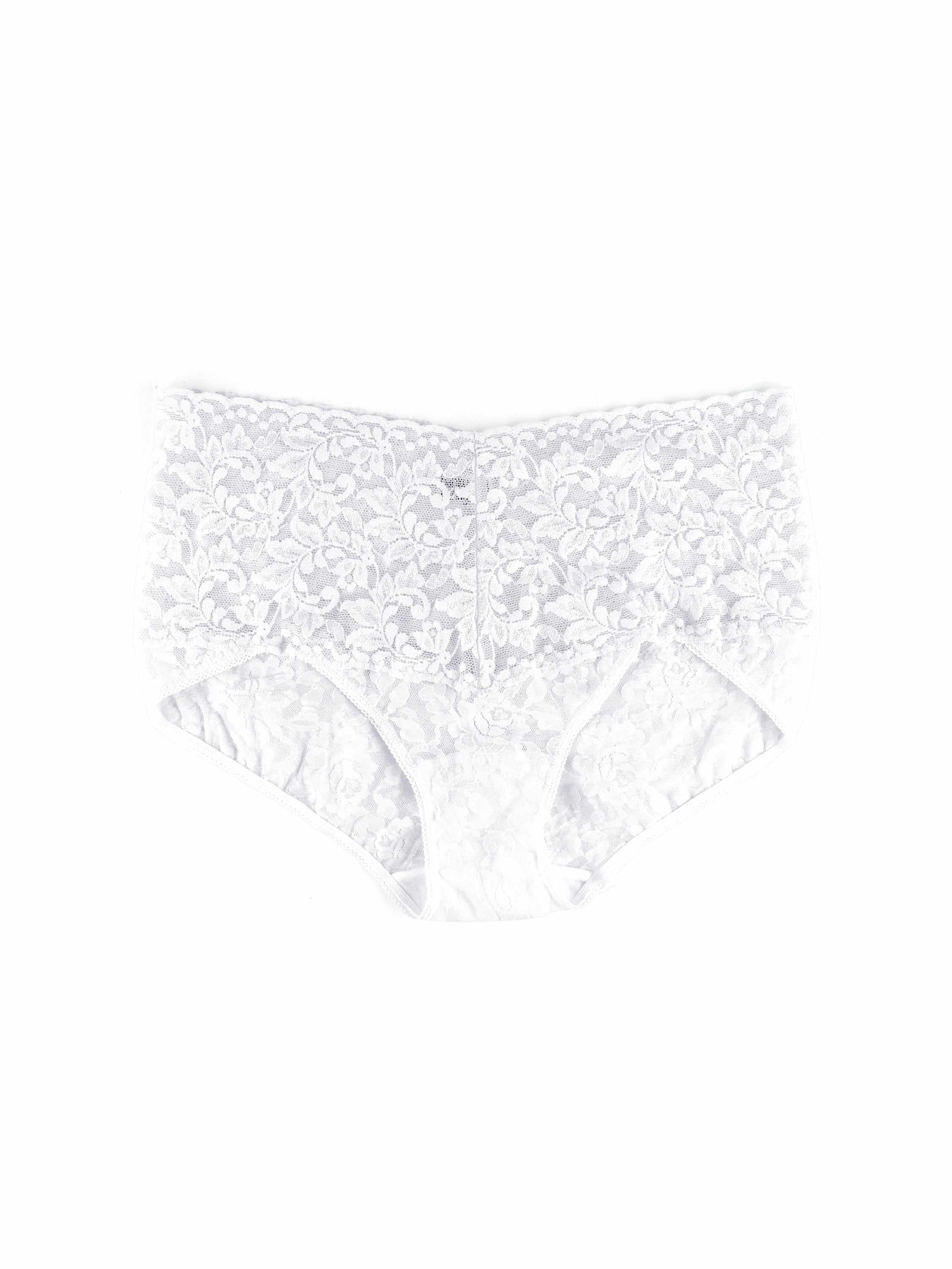 Retro Lace V-Kini White
