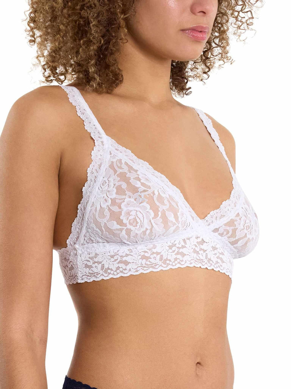 Signature Lace® Crossover Bralette White  Black Friday Sale