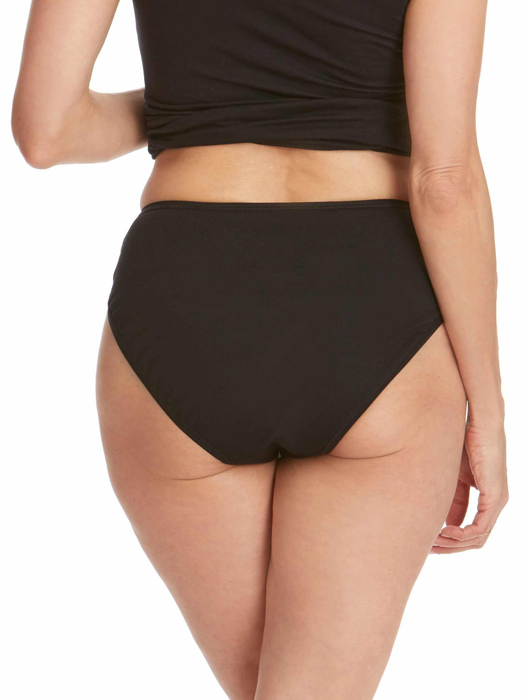 Supima® Cotton High Cut Brief Black  Black Friday Sale