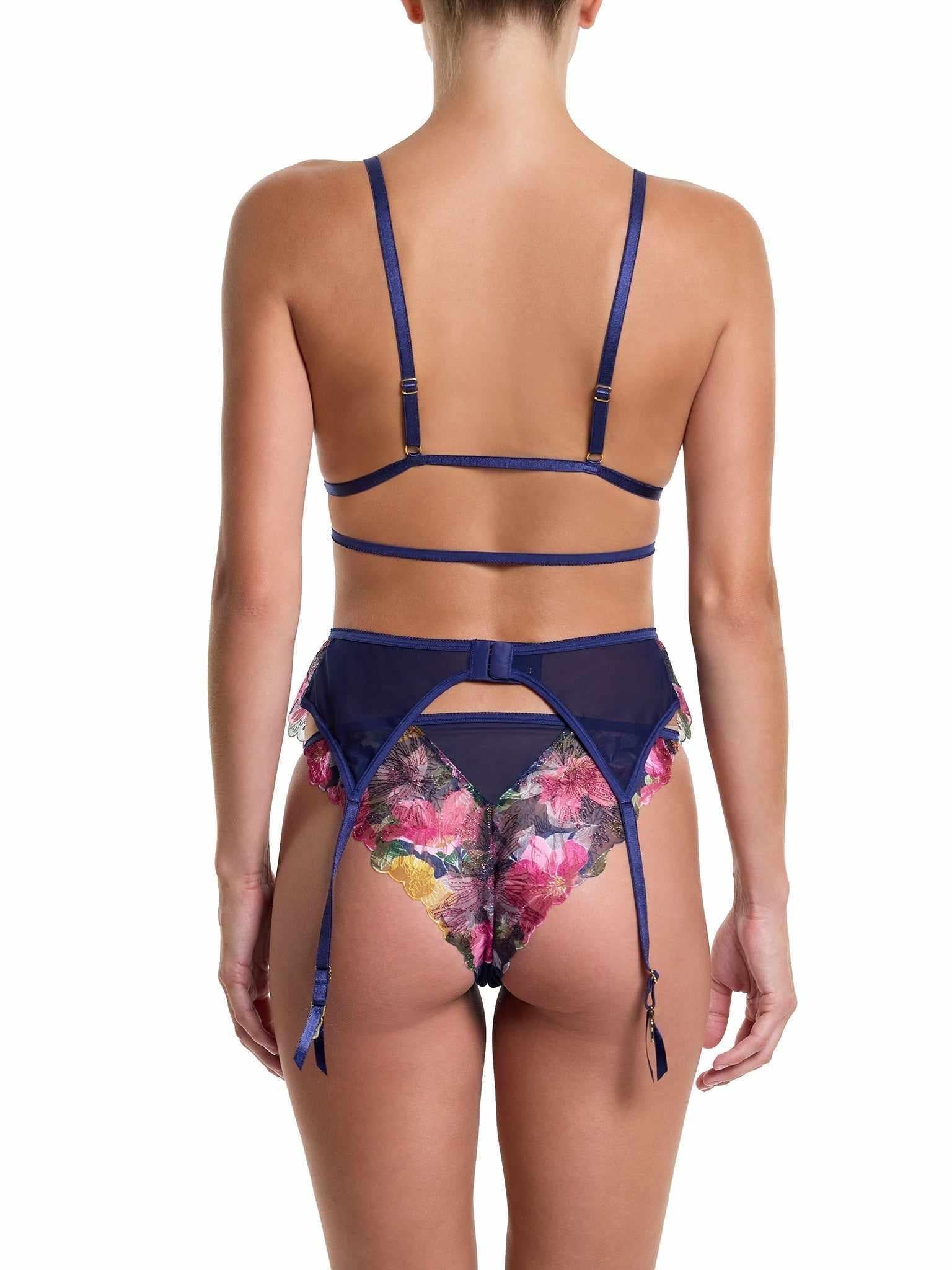 &oh Wildly Blooming Garter Belt Dark Sky Blue  Black Friday Sale