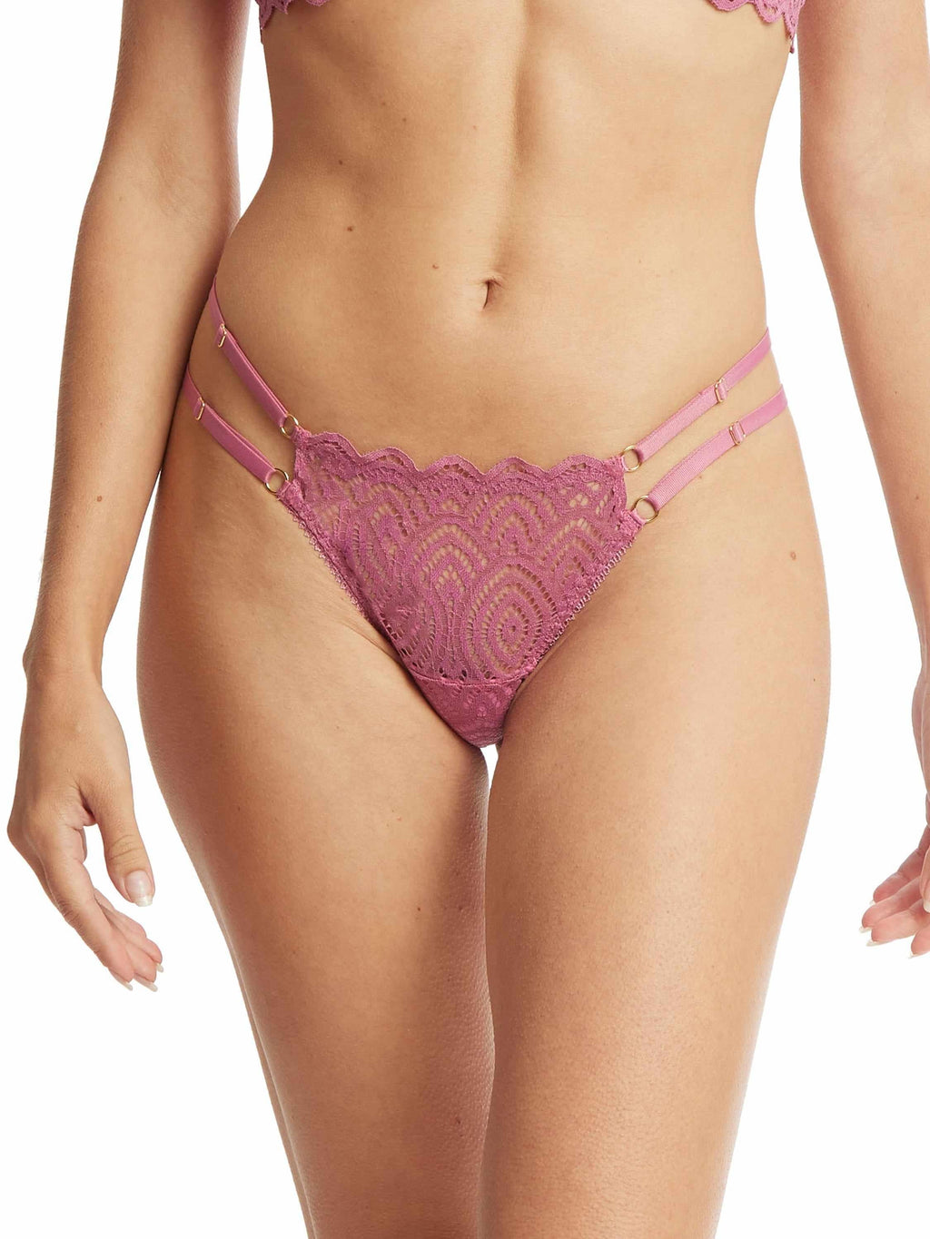 &oh™ Along The Lines Thong Rosehip Pink  Black Friday Sale