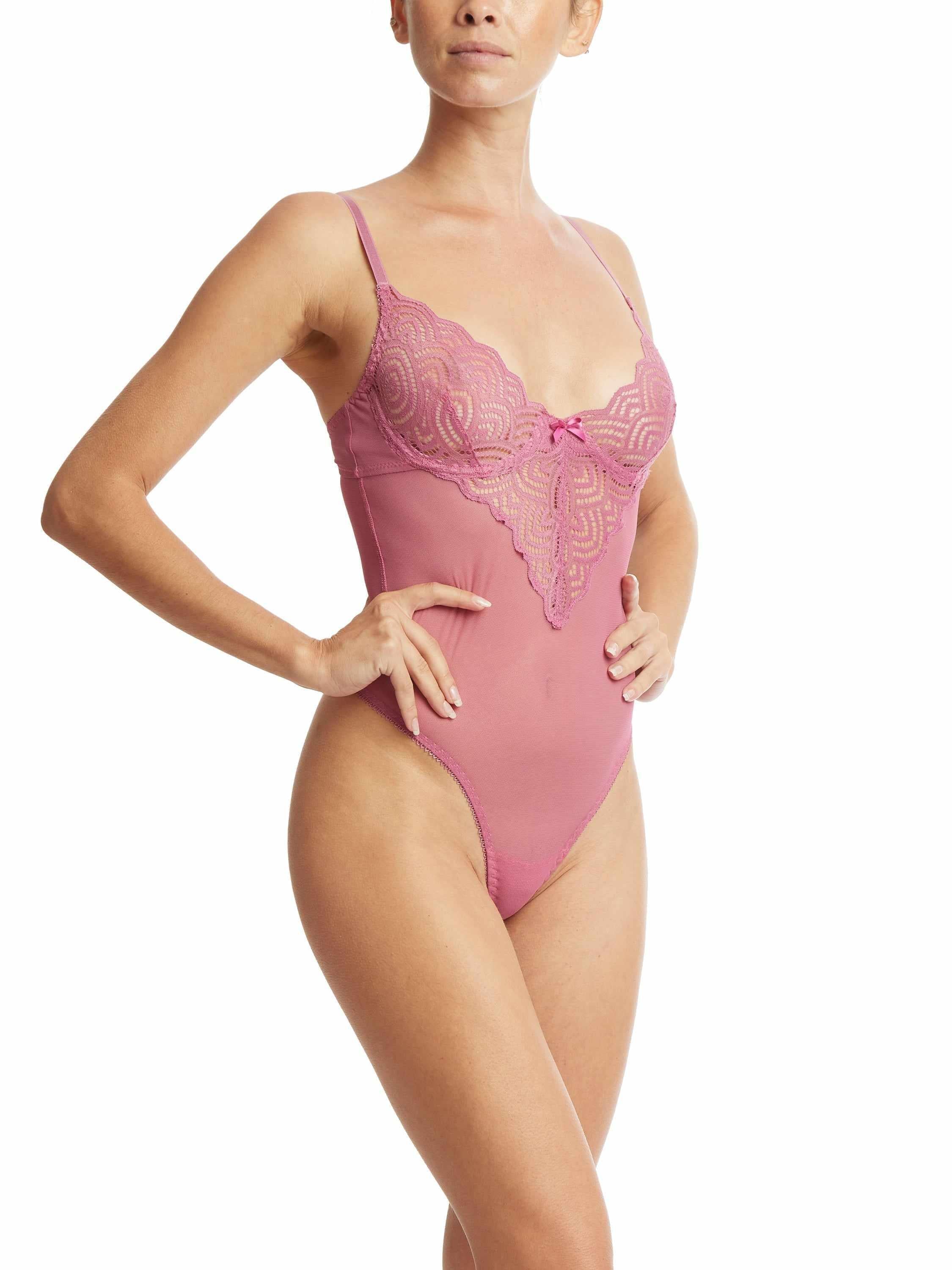&oh™ Along The Lines Underwire Bodysuit Rosehip Pink  Black Friday Sale