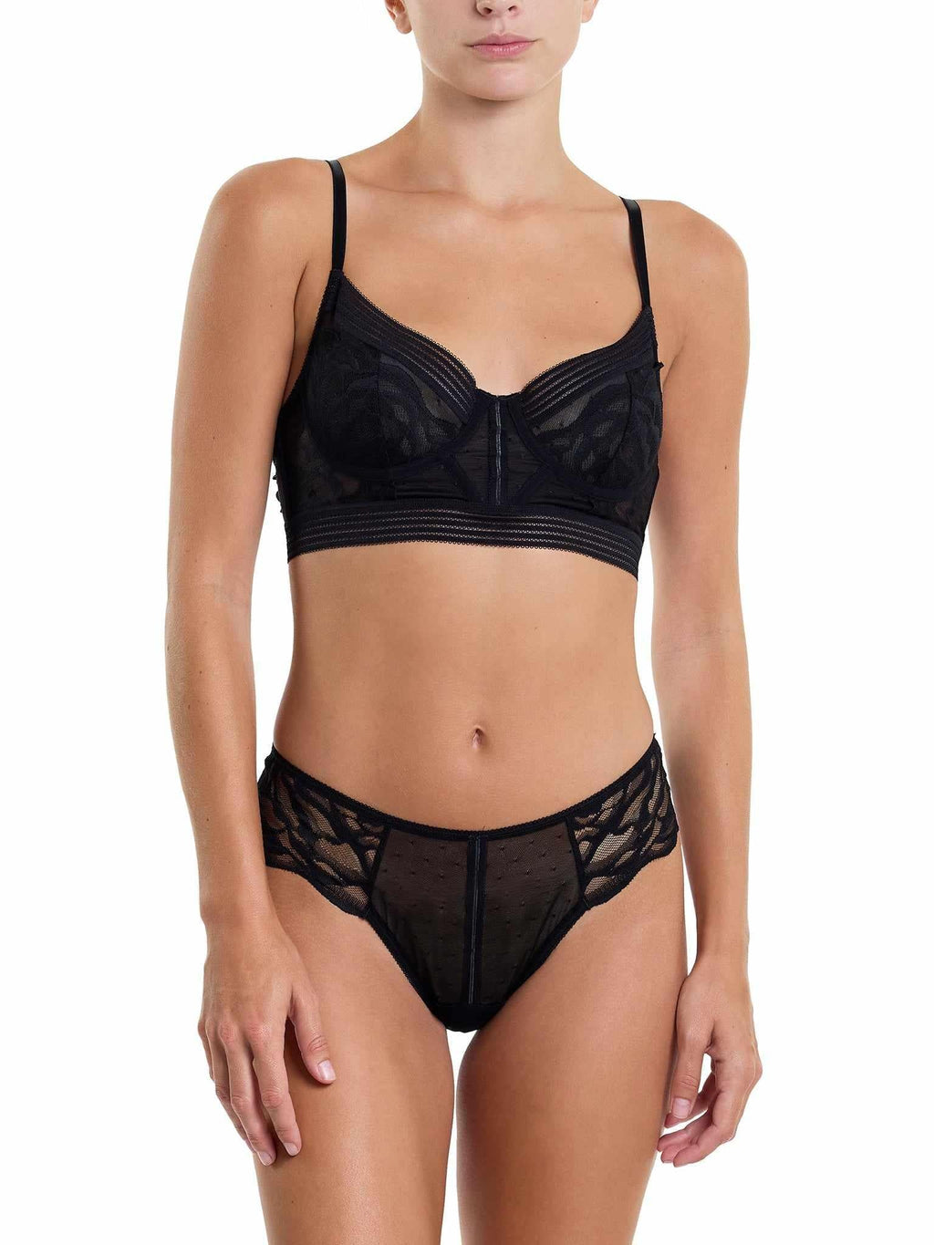 &oh™ Glamorous Grunge Longline Underwire Bra Black  Black Friday Sale