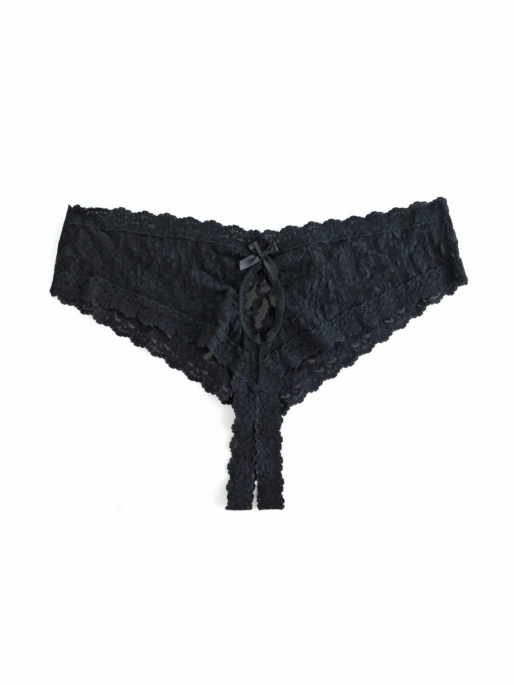 &oh™ Plus Size Signature Lace® Crotchless Cheeky Hipster  Black Friday Sale