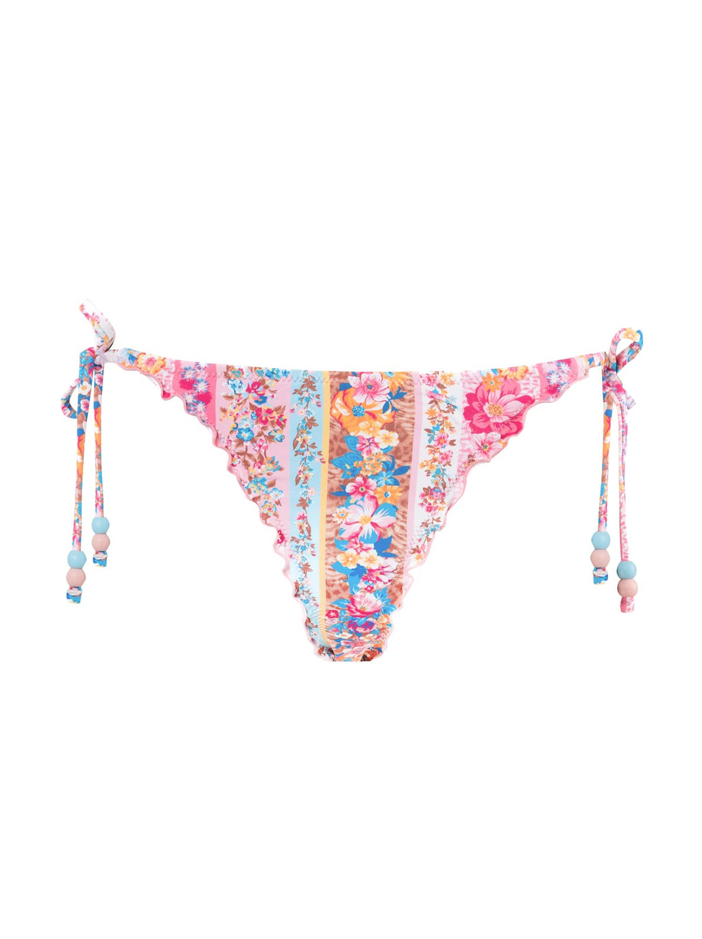 Lettuce Edge String Bikini in Flower Paradise