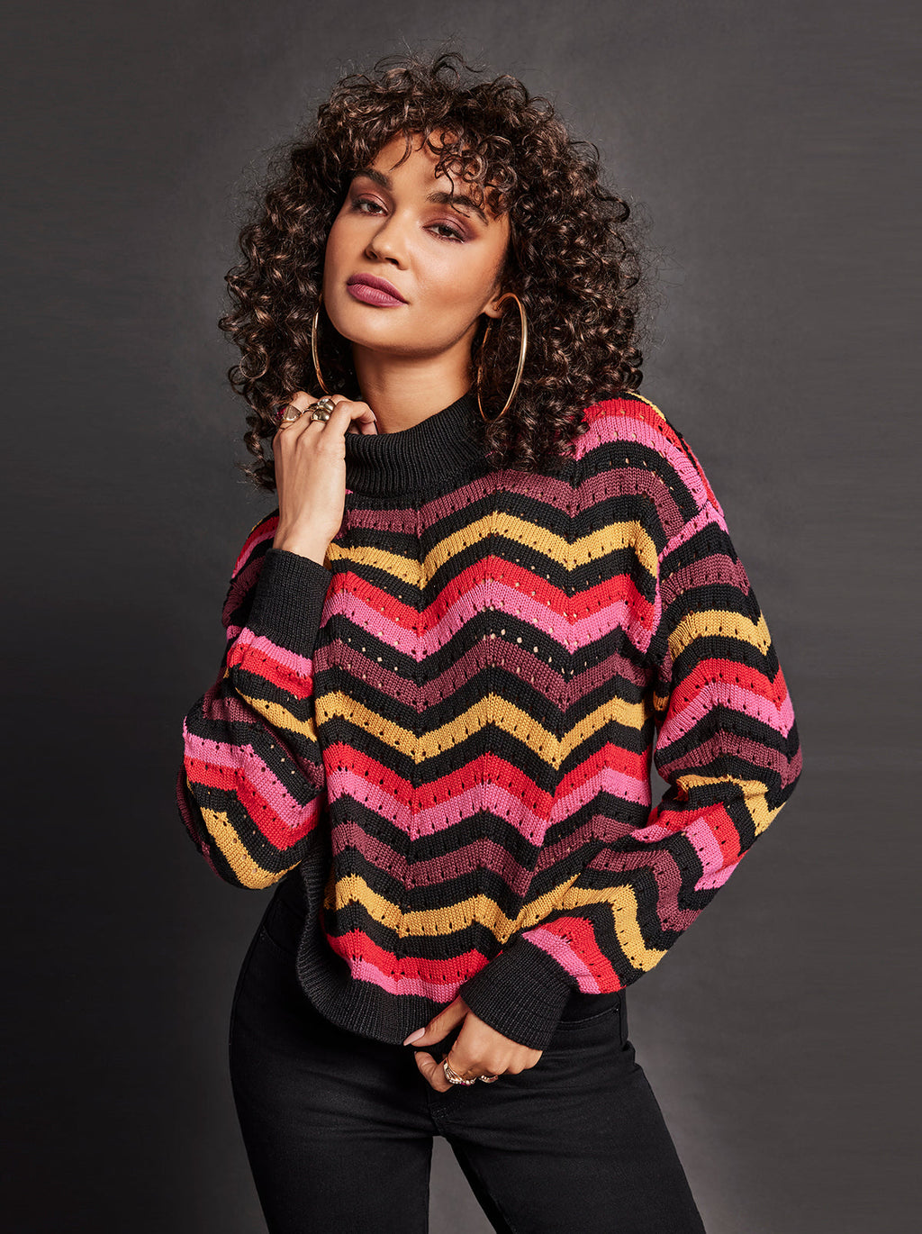 Farai Sweater in Striped Multi