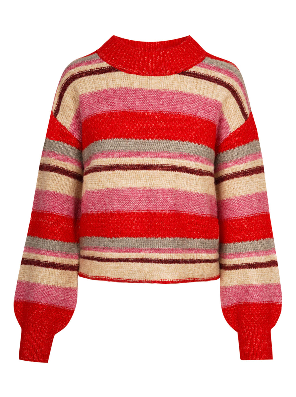 Portia Sweater in Goji Berry Stripe