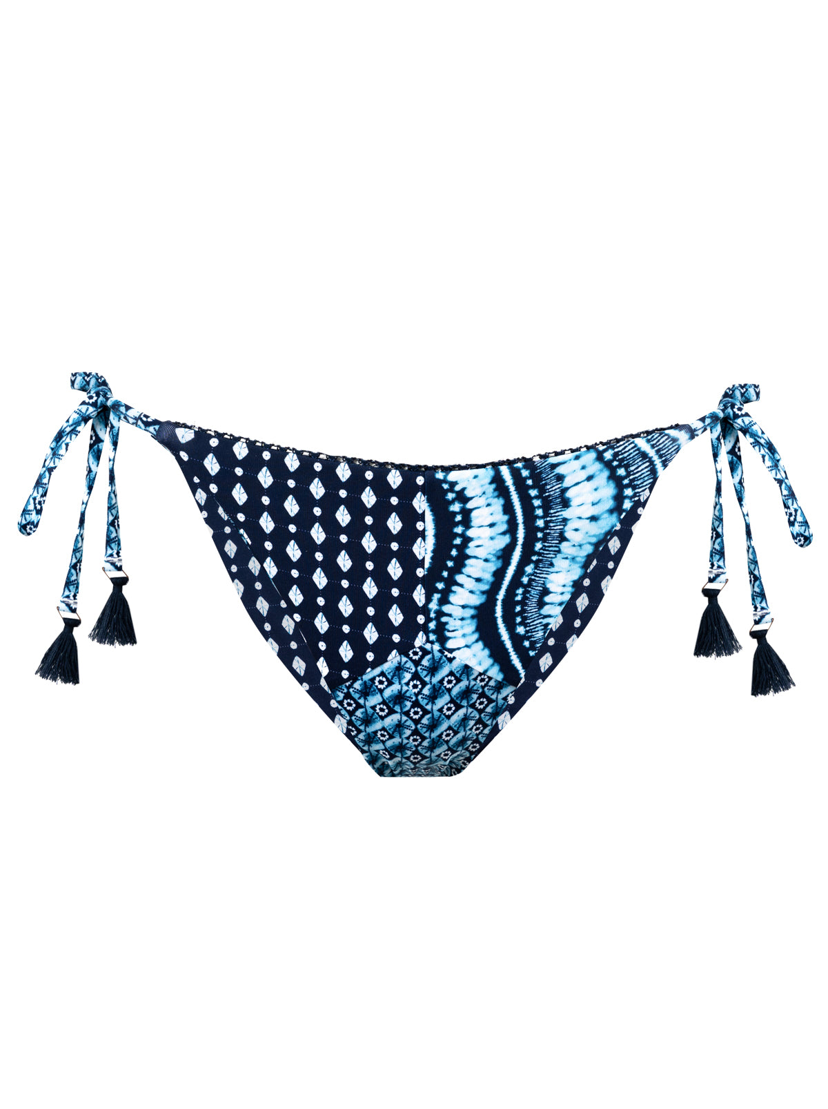 Reversible String Bikini Bottom in Shibori