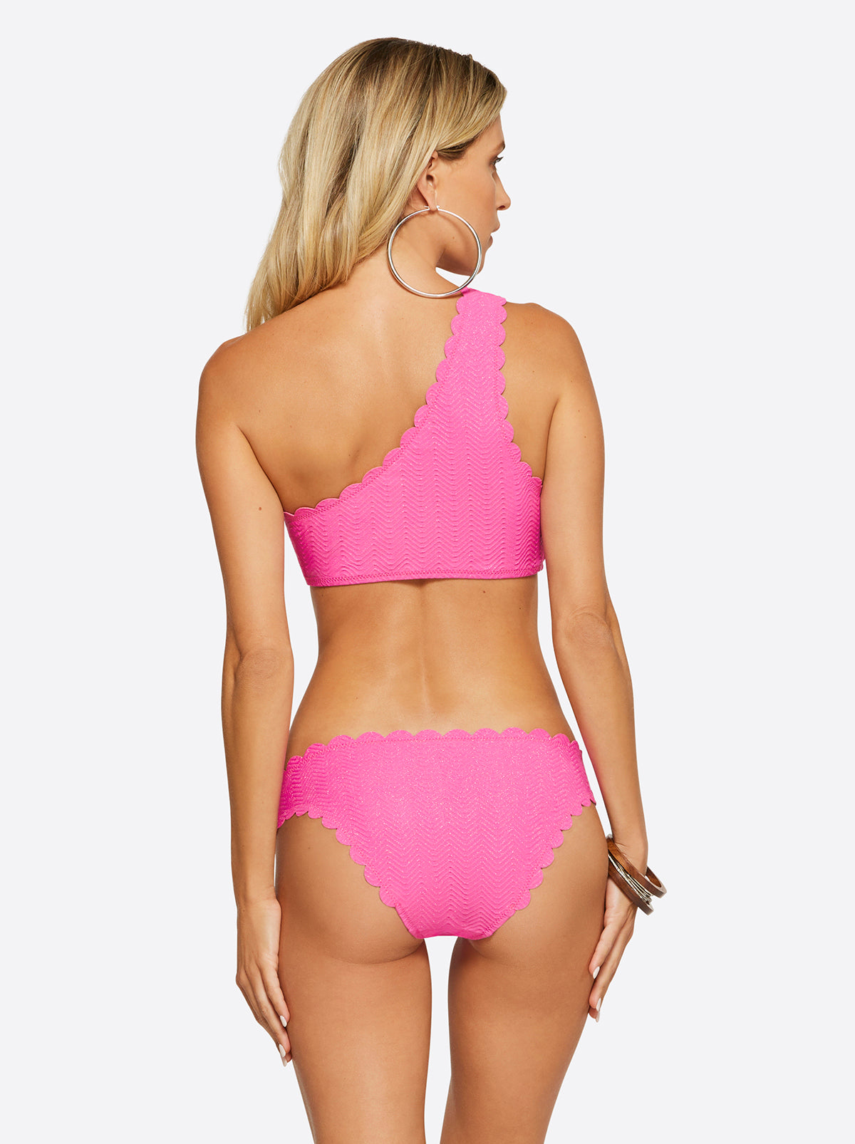 Under the Sea One Shoulder Top in Pink Parfait